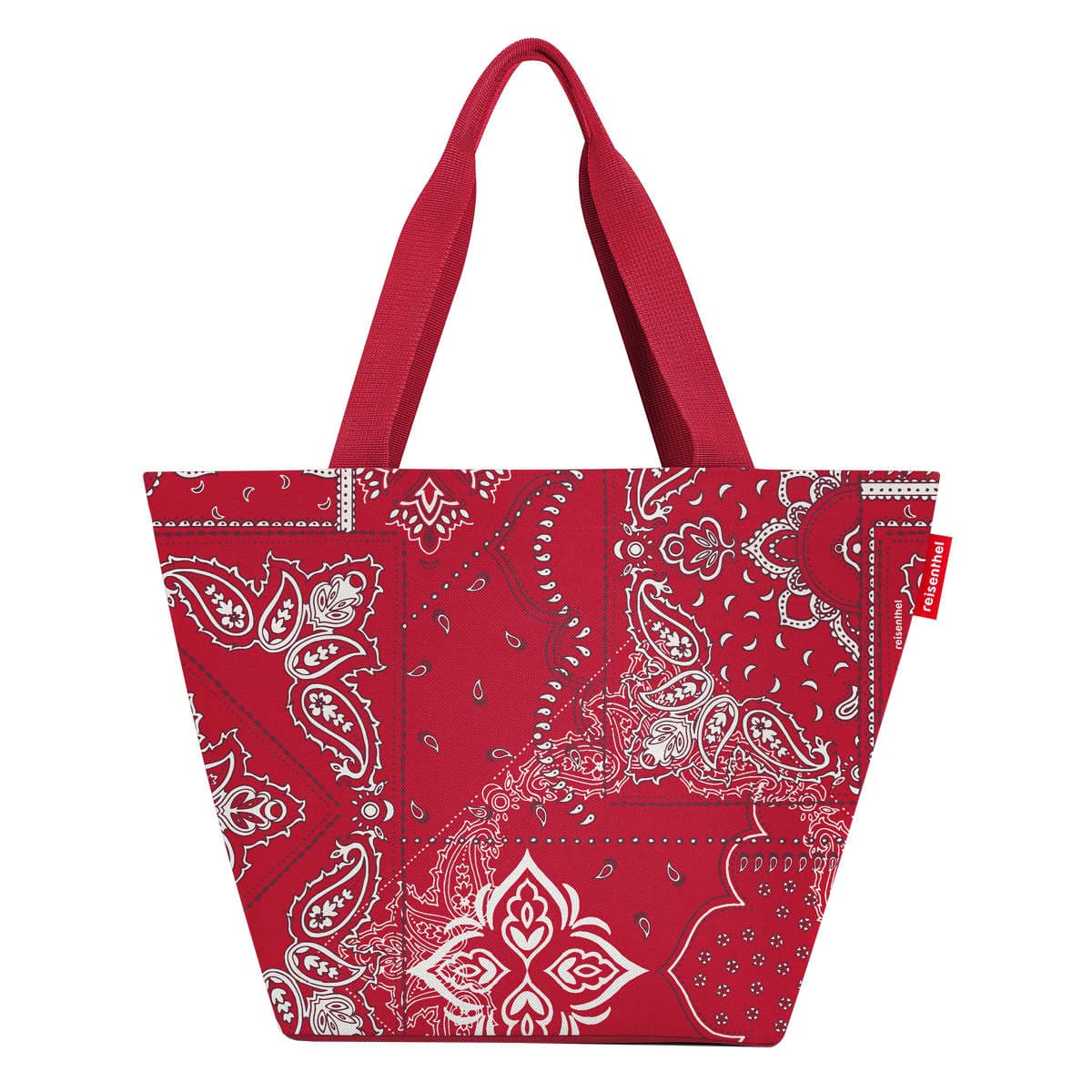 【アウトレット】ショッピングバッグ ライゼンタール SHOPPER M ( reisenthel トートバッグ エコバッグ バッグ レディース かばん 鞄 カバン 手提げ マチ広 ファスナー式 ポケット付き おしゃれ ) 【BANDANARED】 BANDANARED