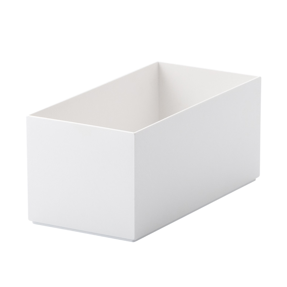 収納ボックス D2412 深型 インナーケース 同色3個セット タイディアップボックス ( 幅12×奥行24.1×高さ10.7cm 小物入れ 収納 カラーボックス 収納ケース 仕切り オープンラック 積み重ね 文房具 キッチン ) 【ホワイト】 ホワイト