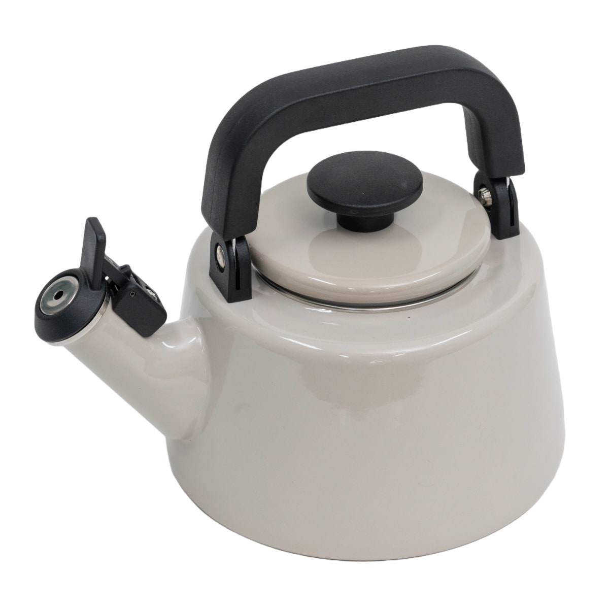 笛吹きケトル 2.1L IH対応 Cotton Plus 富士ホーロー Honey Ware ( ハニーウェア ガス火対応 ホーロー ヤカン やかん 2.1リットル ホーロー製ケトル ホーローケトル 琺瑯ケトル ホーローやかん 湯沸し IHケトル おしゃれ ) 【グレージュ】 グレージュ