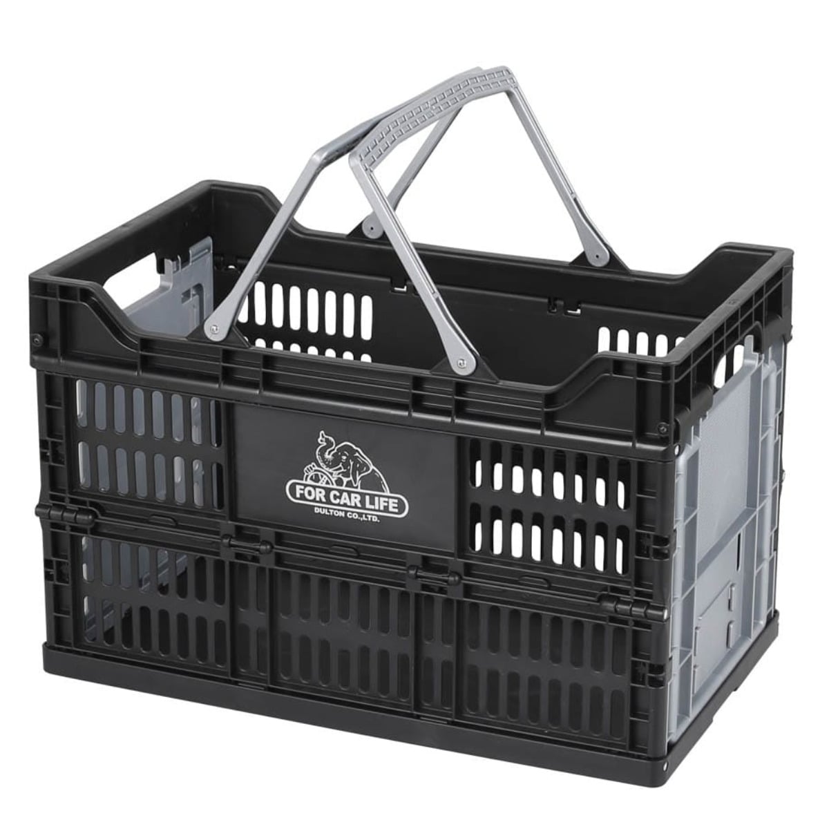 DULTON バスケット フォールディング メッシュストレージ 30L ( ダルトン 幅48×奥行28×高さ31cm かご カゴ 折りたたみ 積み重ね 小物収納 頑丈 収納 アウトドア キャンプ 小物入れ おしゃれ 丈夫 ガーデニング ランドリー 衣類 ) 【ブラック】 ブラック