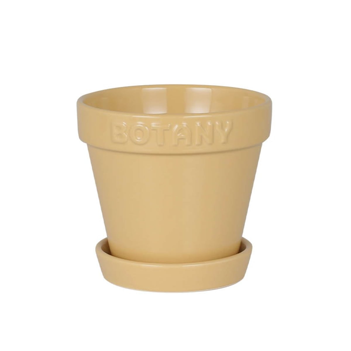 ダルトン 植木鉢 ボタニーポット 4号鉢 ガーデンポット ( DULTON プランター プラントポット 植物用ポット 鉢 花器 鉢カバー ポット セラミック 丸 植木鉢カバー 花 水抜き穴付き 受け皿 植物 観葉植物 園芸 直植え おしゃれ ) 【ベージュ】 ベージュ