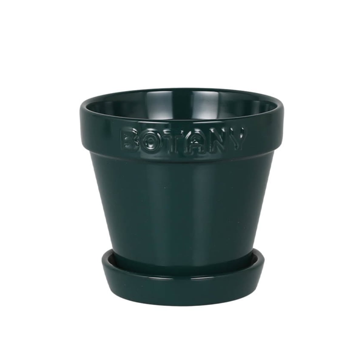 ダルトン 植木鉢 ボタニーポット 4号鉢 ガーデンポット ( DULTON プランター プラントポット 植物用ポット 鉢 花器 鉢カバー ポット セラミック 丸 植木鉢カバー 花 水抜き穴付き 受け皿 植物 観葉植物 園芸 直植え おしゃれ ) 【グリーン】 グリーン