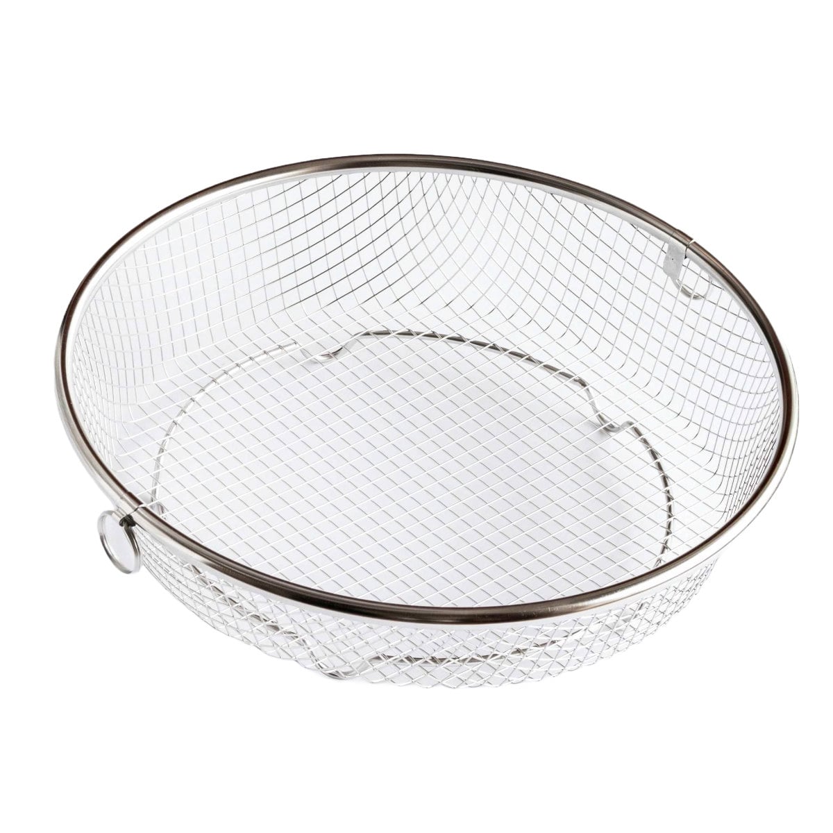 ビーワーススタイル すっきり暮らす水切りかご まるい 浅型 ( 水切りラック 日本製 ステンレス 水切りかご 水切りカゴ 水切り シンク上 丸 丸型 燕三条 食洗機対応 水切りバスケット ざる ザル コンパクト )