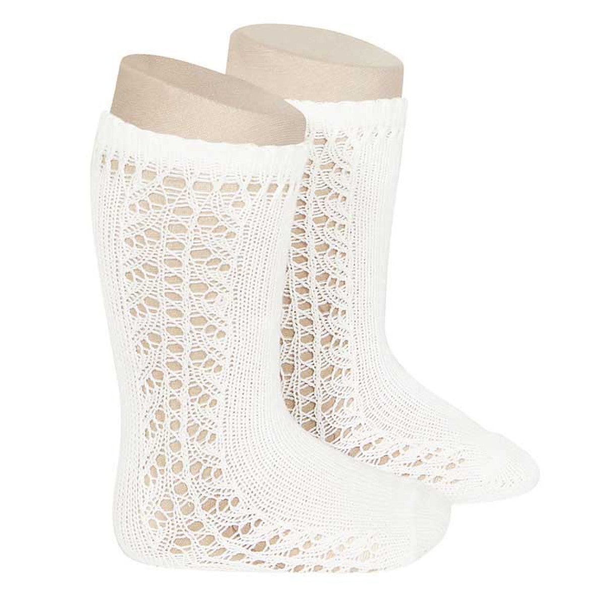 靴下 condor 子供 8.5cm~13cm サイド オープンワーク ウォームコットン ニーソックス ( コンドル 子ども用靴下 ベビー キッズ ソックス くつ下 Warm cotton knee socks with side openwork ) 【ナタ 2】 ナタ 2