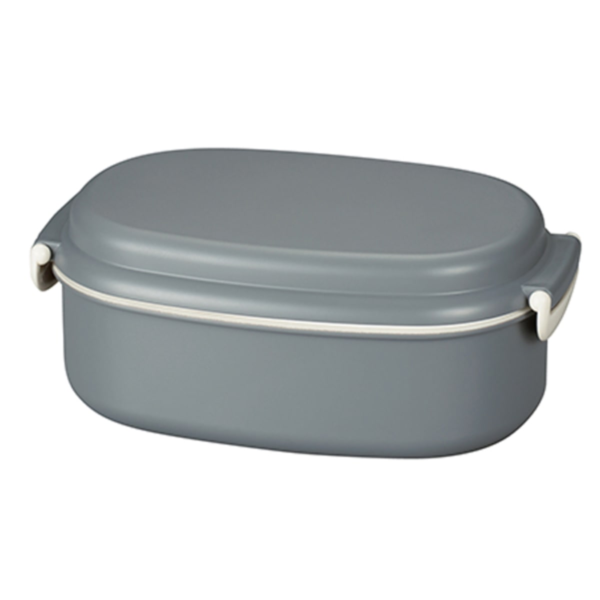 弁当箱 さっと洗えるお弁当箱 プレミアム 730ml 2WAY 2段 ( お弁当箱 ランチボックス レンジ対応 食洗機対応 一段 二段 2way レンジOK 食洗機OK 弁当 お弁当 大人 日本製 ) 【アッシュグレー】 アッシュグレー