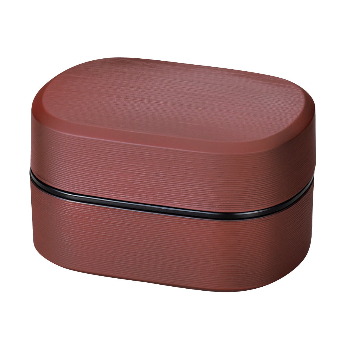 弁当箱 630ml 2段 刷毛目兼六弁当 銀朱 銀研 ( お弁当箱 食洗機対応 レンジ対応 バンド付 和 日本製 シンプル 二段 和風 レンジOK 食洗機OK 二段弁当箱 弁当 お弁当 ランチベルト付き シール蓋 ) 【銀朱】 銀朱