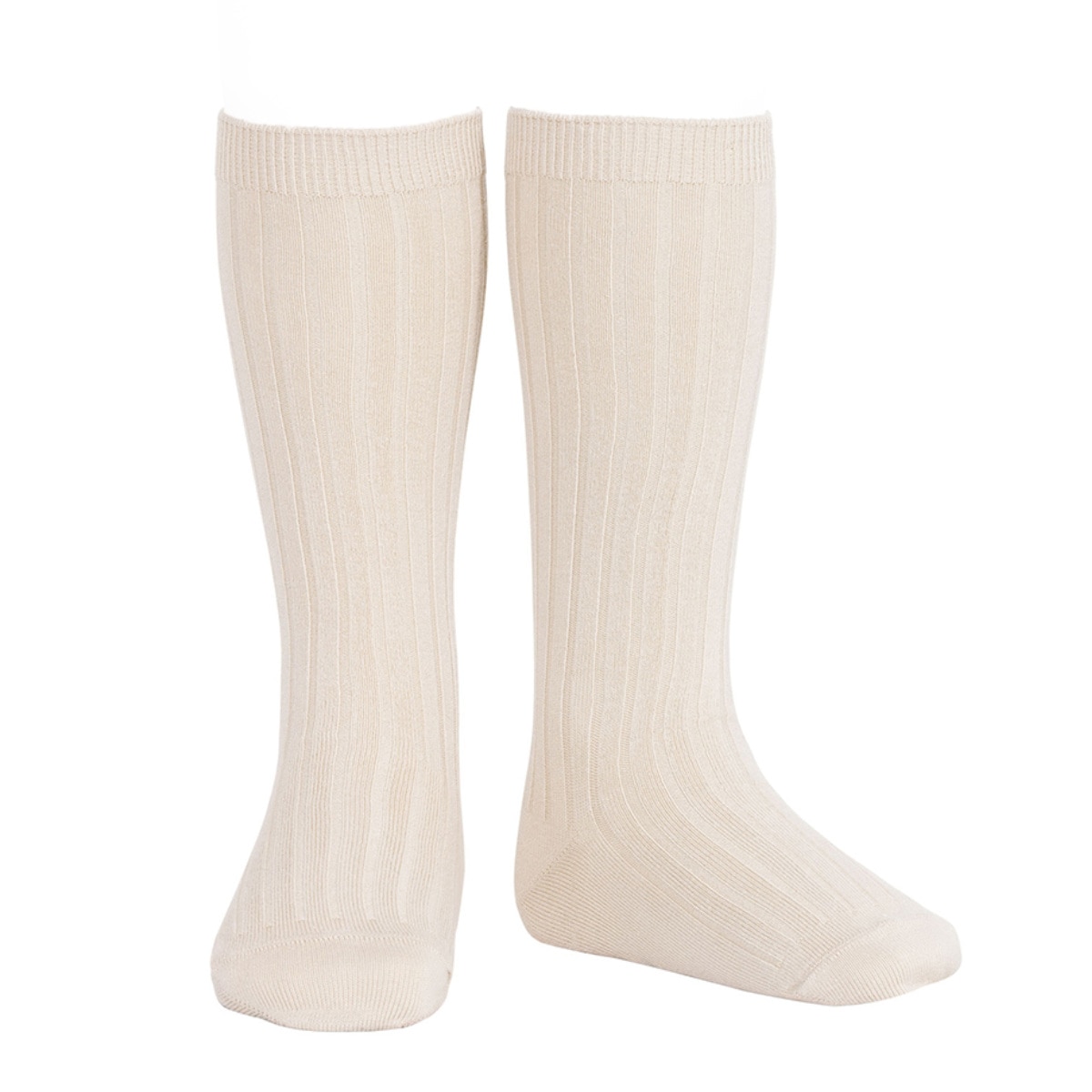 靴下 condor コンドル レディース 24.5~26.5cm ベーシック リブ ニーハイソックス ( ソックス くつ下 くつした コットン 大人 丈夫 ハイソックス スペイン製 手触り 滑らか 無地 女性 おしゃれ 24.5cm 25cm 25.5 cm ) 【リノ 12】 リノ 12