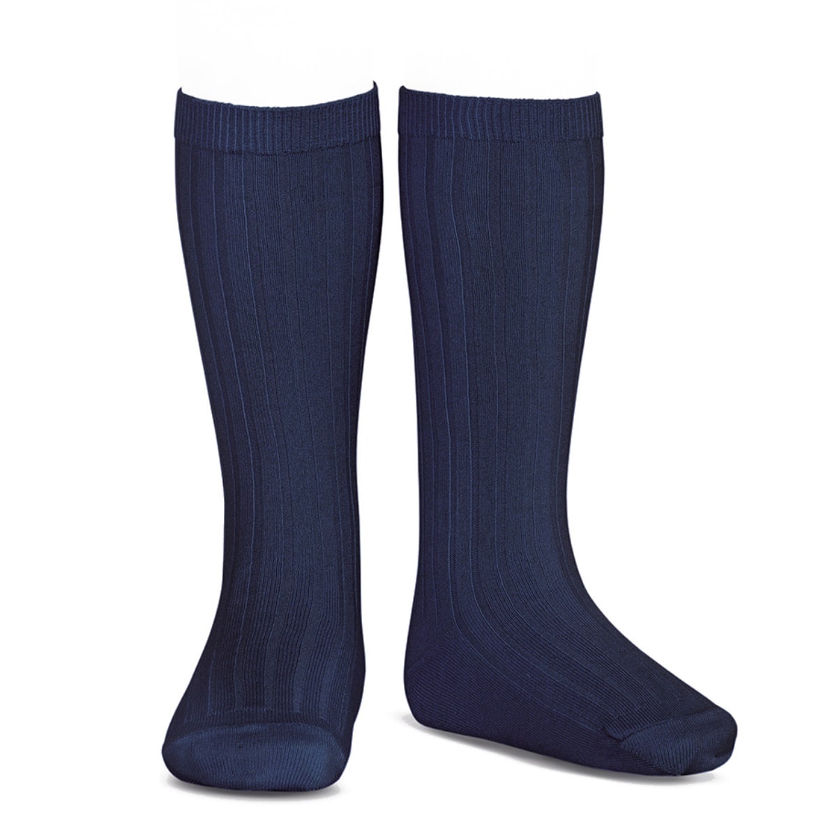 靴下 condor コンドル レディース 24.5~26.5cm ベーシック リブ ニーハイソックス ( ソックス くつ下 くつした コットン 大人 丈夫 ハイソックス スペイン製 手触り 滑らか 無地 女性 おしゃれ 24.5cm 25cm 25.5 cm ) 【マリーノ 14】 マリーノ 14