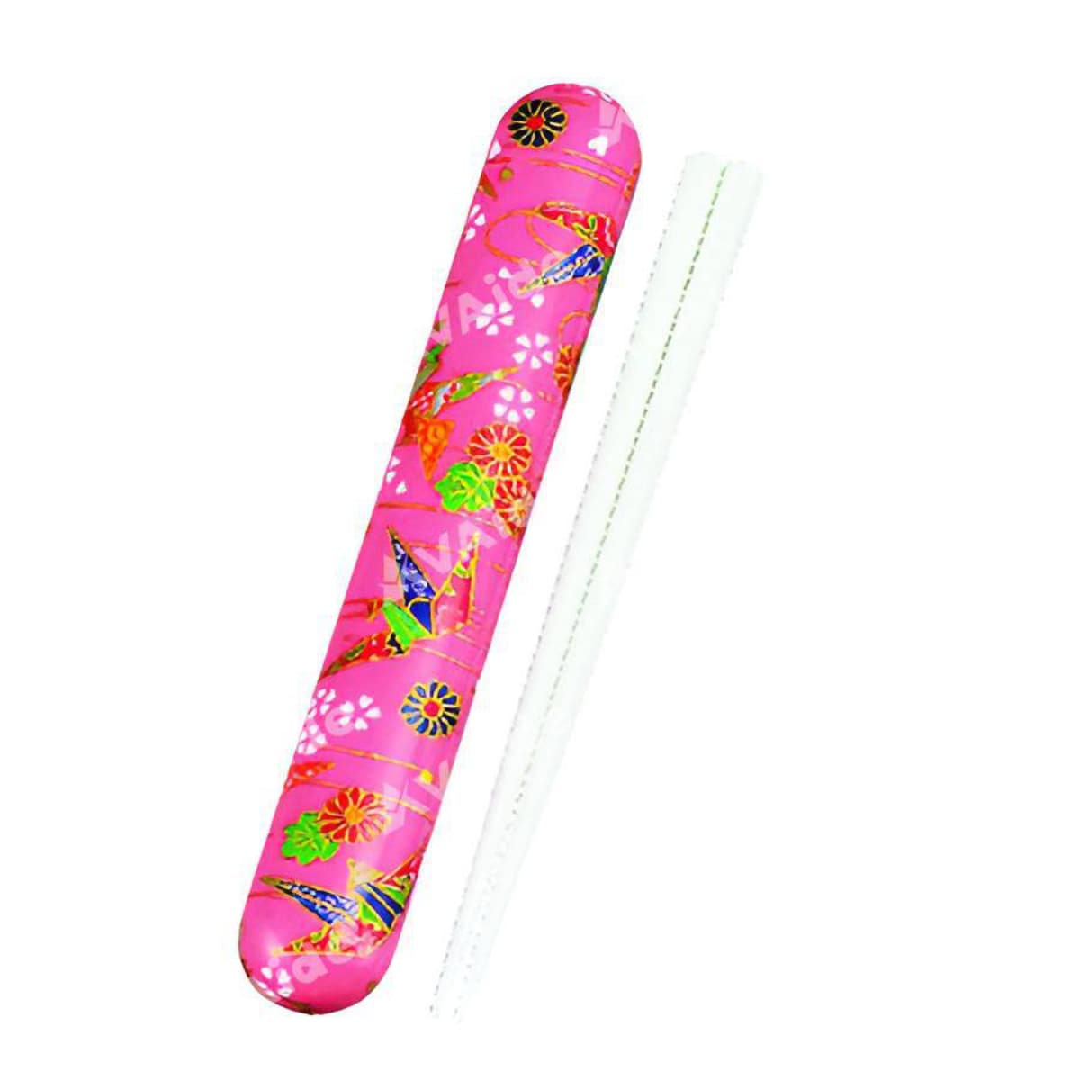 布貼箸箱セット HAKOYA 18cm 折鶴 ピンク 【534740】 ( 箸箱セット お箸 箸箱 カトラリー 和柄 女子 男子 大人 子供 日本製 お弁当用 給食 お弁当 弁当 女性 男性 携帯箸 お弁当用箸 おしゃれ かわいい 和模様 ) 【ピンク】 ピンク