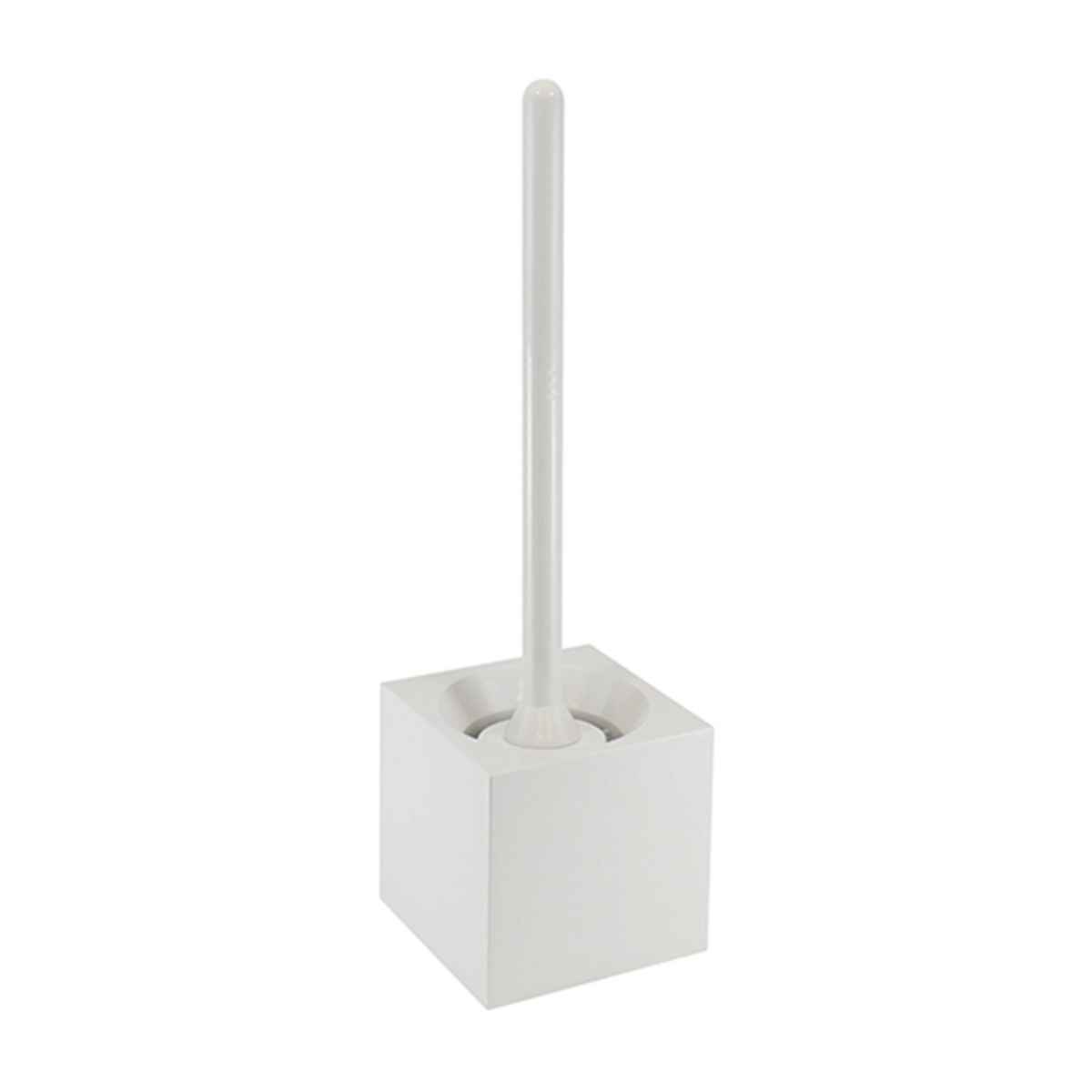マーナ トイレブラシ ケース付き スクエア （ marna トイレ ブラシ トイレ用品 トイレクリーナー トイレ用ブラシ シンプル 白 角型 トイレ清掃 トイレタリー 掃除 クリーナー 色 ホワイト おしゃれ ）