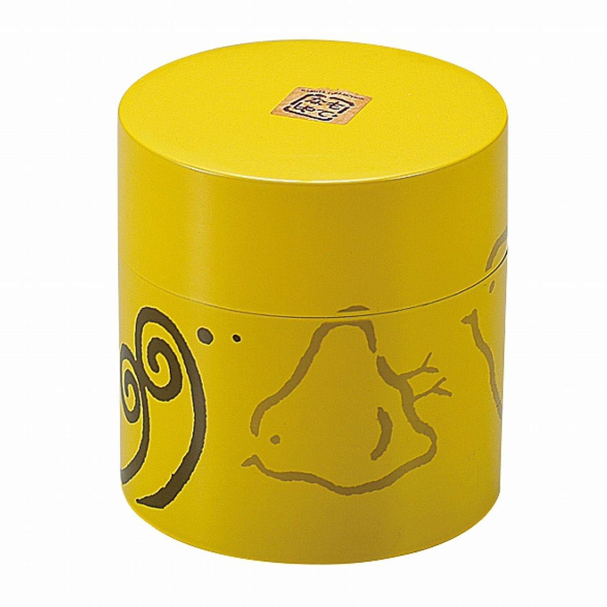 茶筒 350ml ちどり HAKOYA （ おしゃれ 日本製 かわいい お茶 お茶容器 茶葉容器 保存容器 保存缶 茶缶 お茶缶 キャニスター 保存 容器 茶 茶葉 茶葉保存 お茶葉保存 お茶葉容器 お茶っぱ入れ ） 【黄】