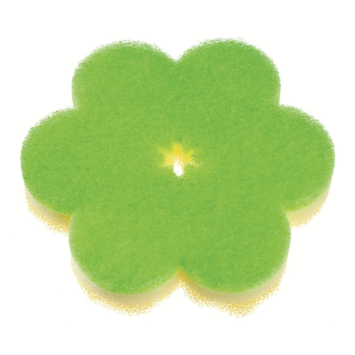 マーナ キッチンスポンジ おはなスポンジ （ MARNA 食器用スポンジ 台所用スポンジ キッチン清掃 キッチンクリーナー キッチン クリーナー キッチン用品 掃除用品 台所 水回り シンク シンク掃除 スポンジ たわし タワシ 掃除 ）【 グリーン 】