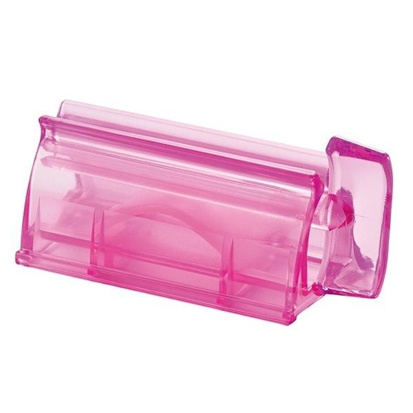 チューブホルダー ライクイット （ チューブ ホルダー チューブ絞り チューブローラー チューブしぼり器 絞り出し チューブしぼり 歯磨き粉 チューブ絞り器 ハンドクリーム ねりわさび ）【 ピンク 】