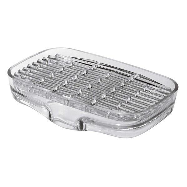 ソープディッシュ 水が切れるシンクキャディ ライクイット （ 石けんトレー ソープトレイ 石けん置き 石けん皿 石鹸皿 石鹸置き 石鹸トレー 洗面用品 サニタリー バス用品 ）【 クリア 】