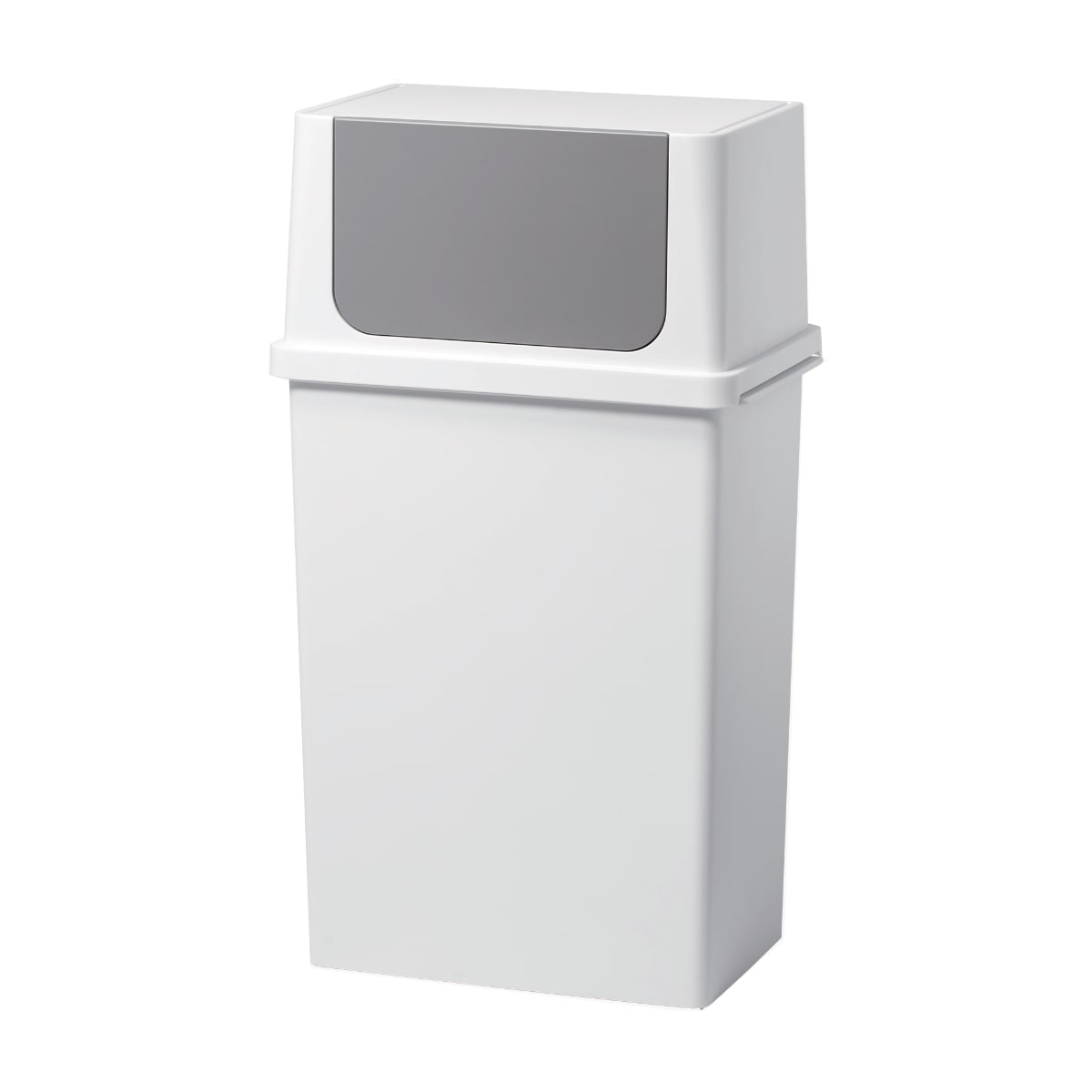 ゴミ箱 25L フロントオープン ふた付き スリム ベーシックダスト （ ごみ箱 25リットル キッチン ダストボックス 分別 シンプル スタッキング 積み重ね 角型 ペール フタ付き ごみばこ フロントオープンダスト 薄型 棚下 ） 【ホワイト】