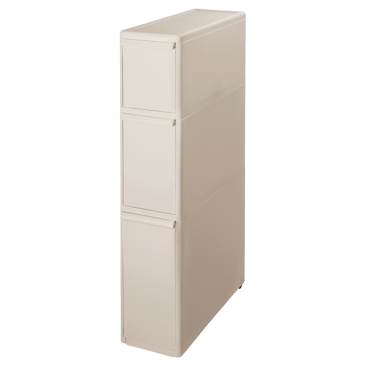 キッチンストッカー スリムストレージ トールストッカー 幅17cm 3段 TS-111L （ ストッカー スリム 収納ストッカー キッチン収納 隙間収納 17cm 18cm スリムストッカー すきま すき間 キッチン 収納 スリムキッチンラック 三段 ） 【ベージュ】