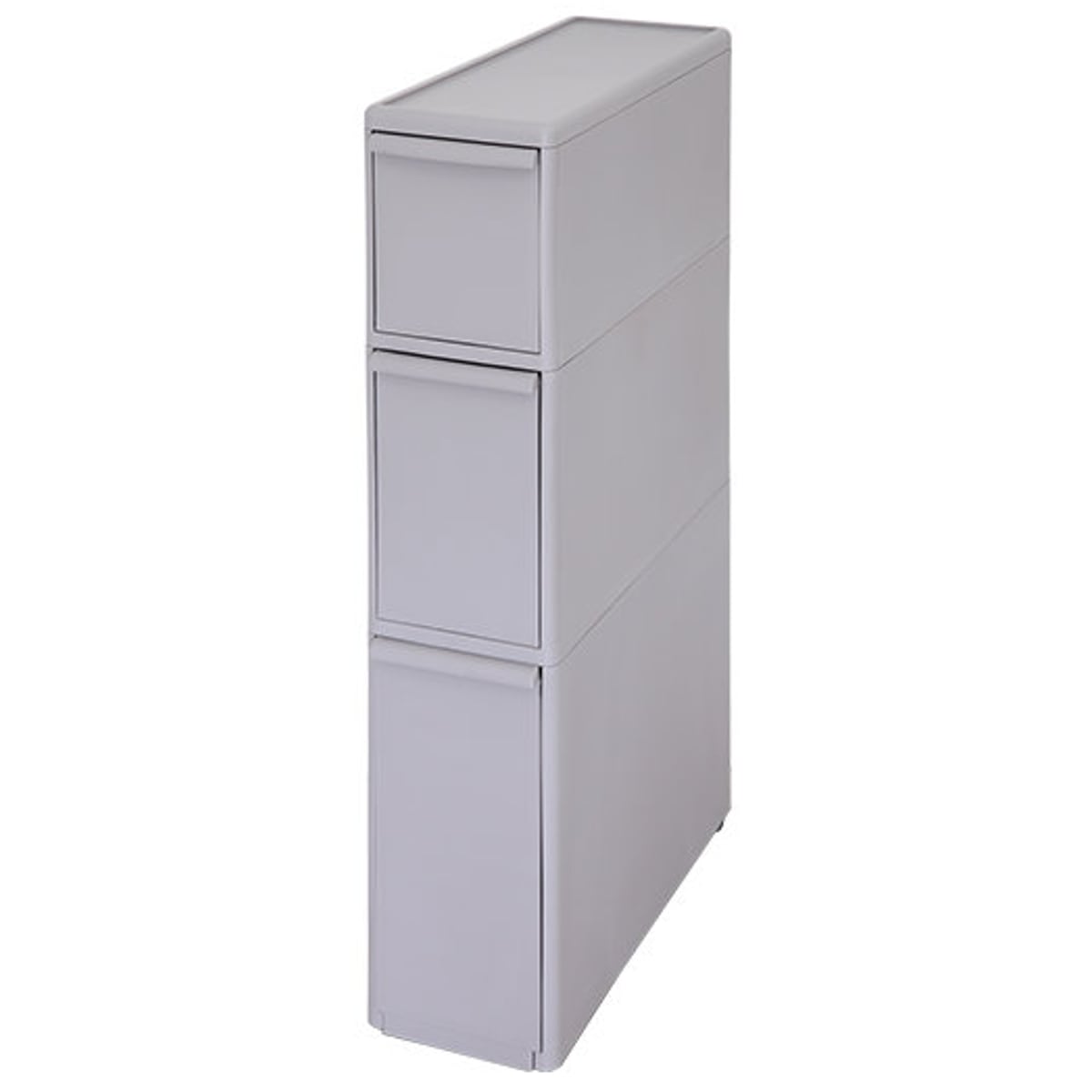 キッチンストッカー スリムストレージ トールストッカー 幅17cm 3段 TS-111L （ ストッカー スリム 収納ストッカー キッチン収納 隙間収納 17cm 18cm スリムストッカー すきま すき間 キッチン 収納 スリムキッチンラック 三段 ） 【グレー】