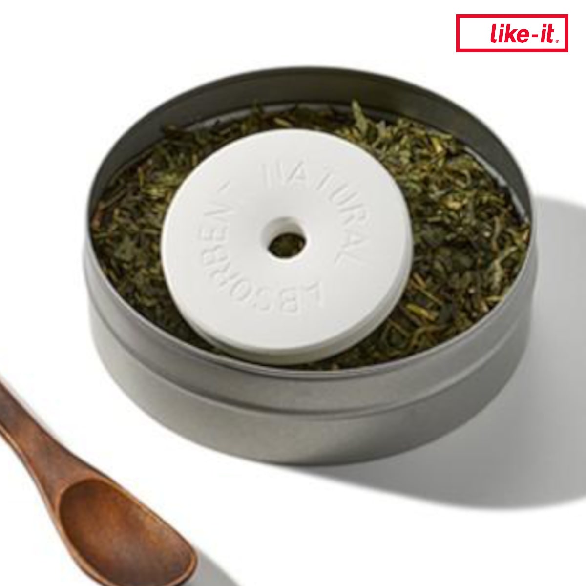 除湿剤 Natural Absorbent 60 調湿保存できる 珪藻土リング L ホワイト （ 直径6cm 調湿 除湿 吸湿剤 調湿剤 乾燥剤 調湿珪藻土 吸湿珪藻土 繰り返し使える 円形 湿気取り 天然素材 キッチン雑貨 ） 【グレー】