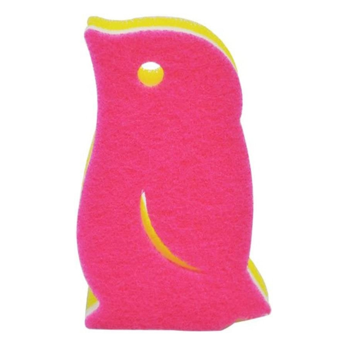 マーナ ペンギンスポンジ キッチンスポンジ （ MARNA 台所用スポンジ 食器用スポンジ 食器洗いスポンジ クリーナー スポンジ 食器用クリーナー 食器用 食器洗い 皿洗い 鍋用 丈夫 ヘタりにくい 立つ 自立 ）【 ディープピンク 】