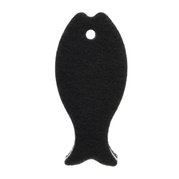 マーナ おさかなスポンジ ハード キッチンスポンジ （ MARNA 台所用スポンジ 食器用スポンジ 食器洗いスポンジ クリーナー スポンジ 食器用クリーナー 食器用 食器洗い 皿洗い 鍋用 丈夫 研磨粒子入り 3層構造 ）