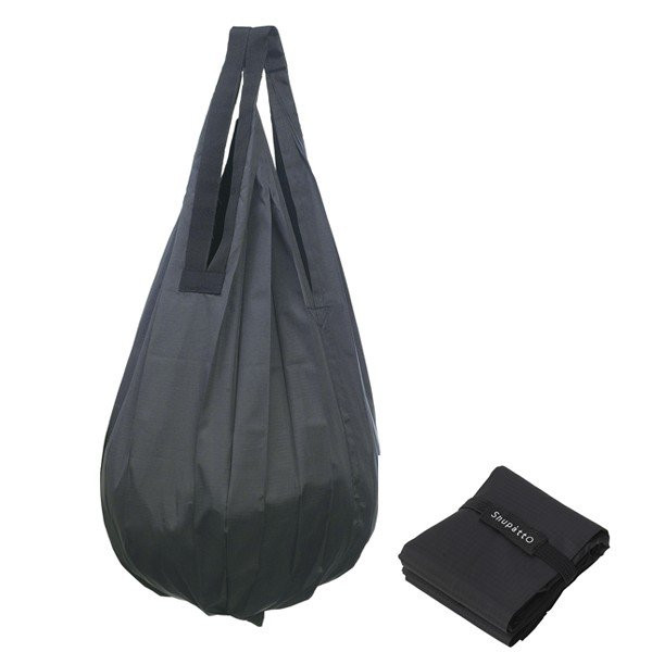 マーナ コンパクトバッグ Shupatto Drop シュパット （ MARNA エコバッグ エコバック 買い物バッグ 買い物バック 折り畳み 折りたたみ コンパクト 大容量 おしゃれ マイバッグ ショッピングバッグ ） 【ブラック】
