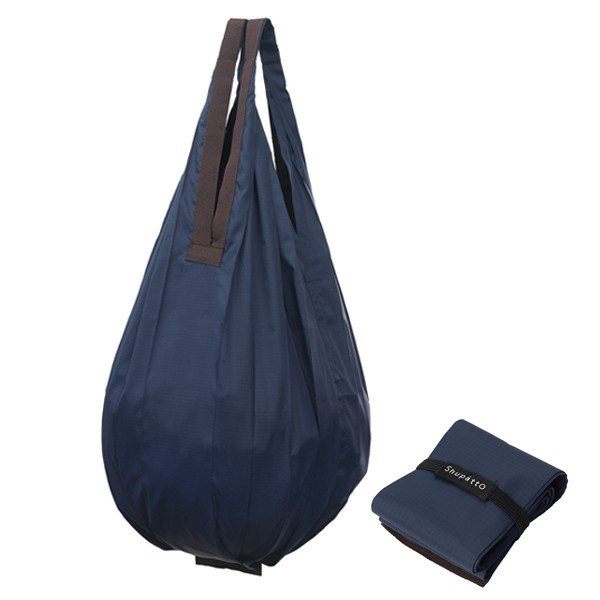 マーナ コンパクトバッグ Shupatto Drop シュパット （ MARNA エコバッグ エコバック 買い物バッグ 買い物バック 折り畳み 折りたたみ コンパクト 大容量 おしゃれ マイバッグ ショッピングバッグ ） 【ネイビー】