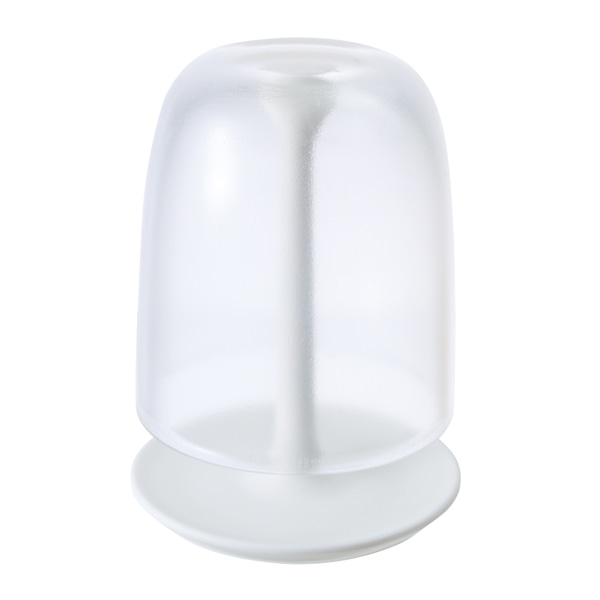 MARNA マーナ コップ スタンドセット うがい 歯磨き プラスチック （ うがい用 歯磨きコップ ハミガキ 歯みがき うがいコップ カップ プラコップ 白 透明 スタンド スタンド付き 無地 シンプル ナチュラル 洗面 洗面所 洗面用品 ） 【クリア】