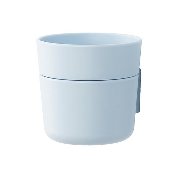 ポット 2段 壁面収納 壁 収納 小物収納 プラスチック 日本製 （ 小物ケース 小物 小物入れ ケース 腕時計 鍵 収納ケース インテリア 鉢カバー 飾る フラワーポット ポケット 飾り プラスチック製 おしゃれ ） 【 ブルー 】