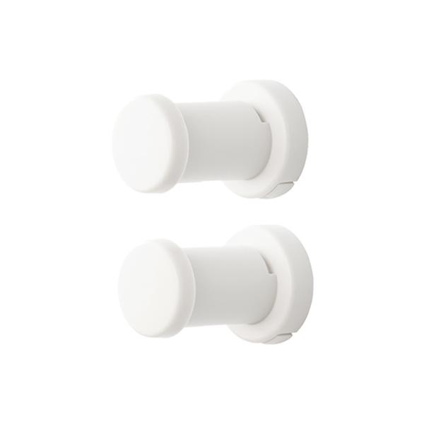 フック 同色2個組 壁面収納 壁 収納 壁掛けフック プラスチック 日本製 （ コート掛け 洋服掛け バッグ 帽子 掛け カバン ハンガー掛け 鞄 壁掛け コート 洋服 掛ける 引っ掛け 飾る インテリア 飾り プラスチック製 おしゃれ ）【 ホワイト 】