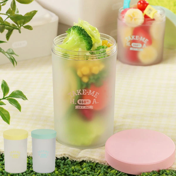 お弁当箱 デリサラダケース 650ml TAKE-ME （ サラダケース テイクミー デリケース 日本製 フルーツケース 弁当箱 フルーツ デリ サラダ ケース 1段 ランチボックス ランチ お昼 職場 オフィス デスク ） 【ブルー】
