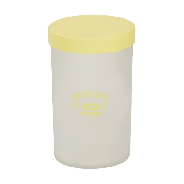 お弁当箱 デリサラダケース 650ml TAKE-ME （ サラダケース テイクミー デリケース 日本製 フルーツ デリ サラダ ケース フルーツケース 弁当箱 1段 ランチボックス ランチ お昼 職場 オフィス デスク ） 【 イエロー 】