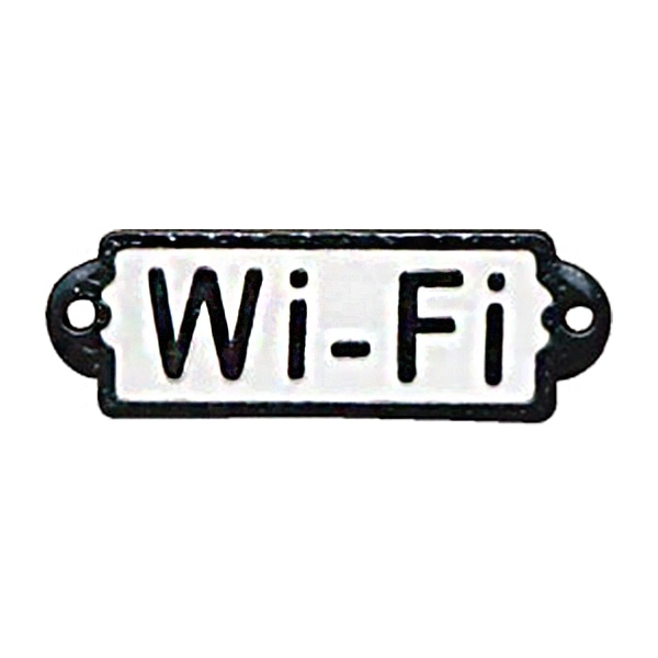 サインプレート DULTON ダルトン アイアンサイン ワイファイ Wi-Fi （ ドアサイン ドアプレート アメリカン アンティーク アンティーク風 インテリア 雑貨 インテリア雑貨 鉄 アイアン 壁 壁面 ドア 取り付け 会社 事務所 什器 ）
