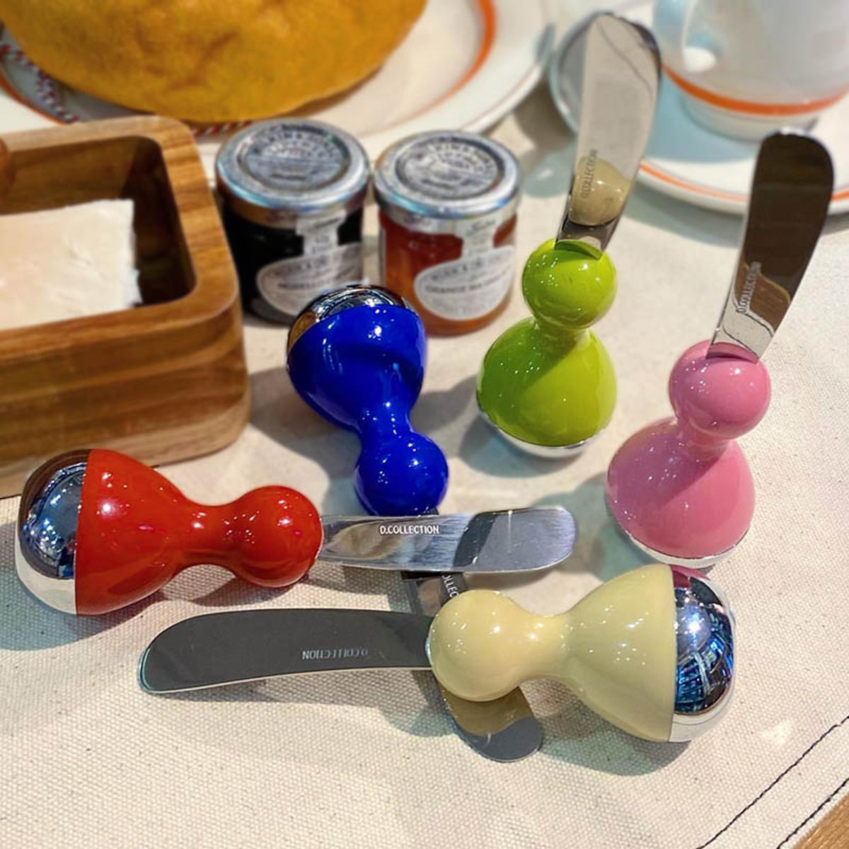 ダルトン バターナイフ 14cm ステンレス （ DULTON カトラリー ジャムナイフ ステンレス製 自立 立つ ナイフ キッチン用品 テーブルウェア 朝食 おしゃれ ） 【ブルー】