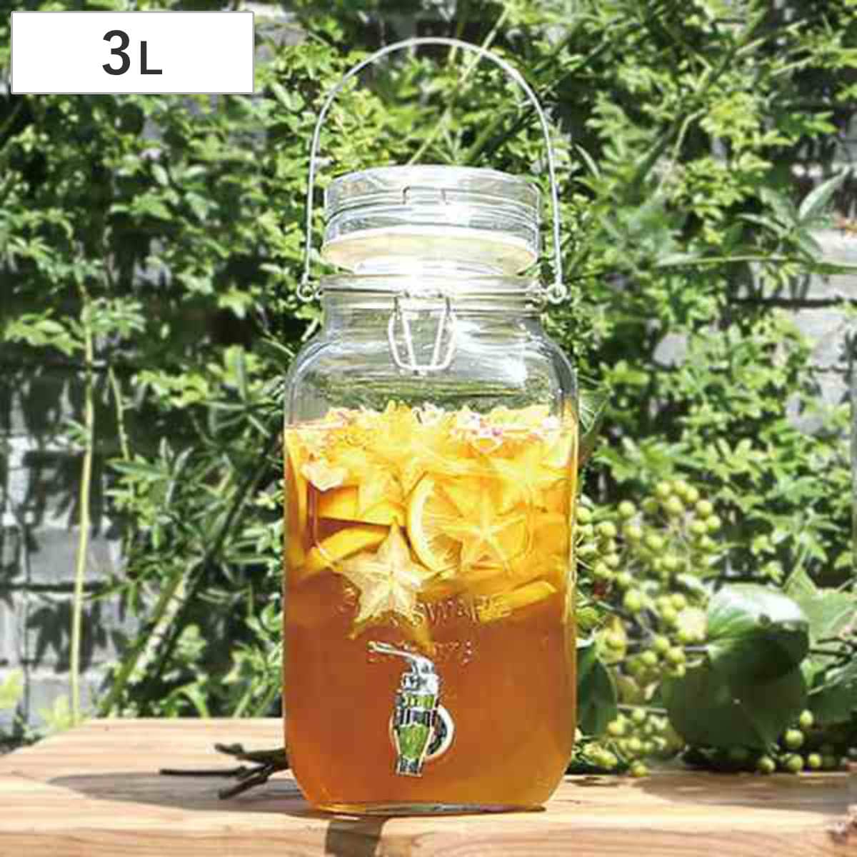 ダルトン ドリンクサーバー ビバレッジサーバー 3L （ DULTON アイヴィー ガラス 蛇口付き 水差し ピッチャー おしゃれ サングリア ）