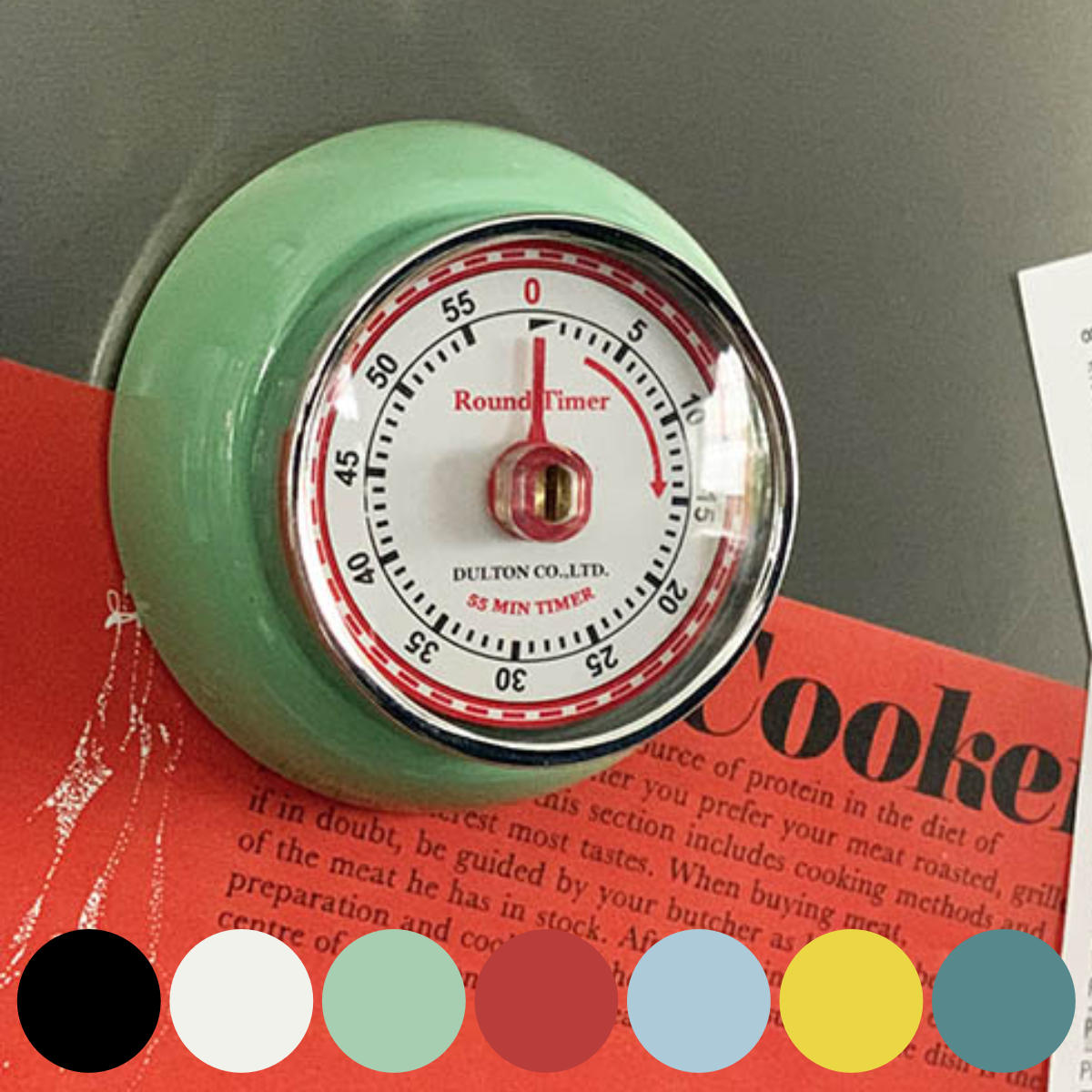 ダルトン DULTON キッチンタイマー マグネット付き ゼンマイ式 （ クッキングタイマー ダイヤルタイマー キッチンツール タイマー 手動 回転式 磁石 キッチン用品 キッチン雑貨 キッチン小物 台所用品 調理用品 調理雑貨 ） 【ブラック】