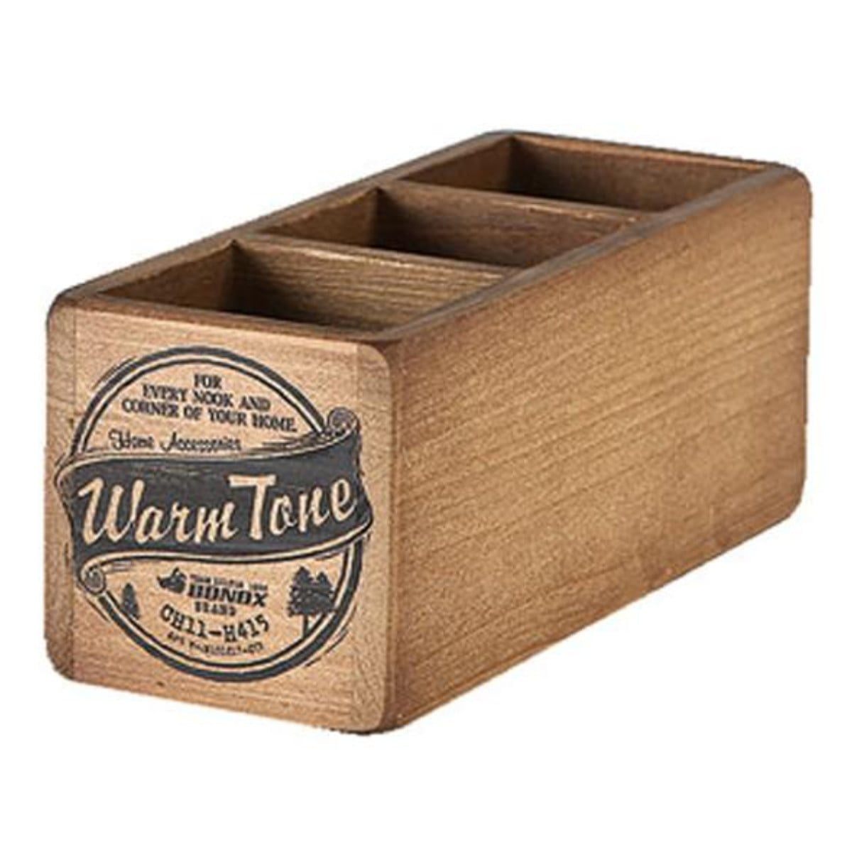 小物収納 ダルトン DULTON 3 PARTITION WOODEN BOX ウッデン ボックス 木製 幅10×奥行25×高さ10cm （ 小物入れ 収納ケース 収納ボックス ケース 木製ボックス 仕切あり 小物 道具入れ 整理整頓 整理 ヴィンテージ感 スタッキング ）