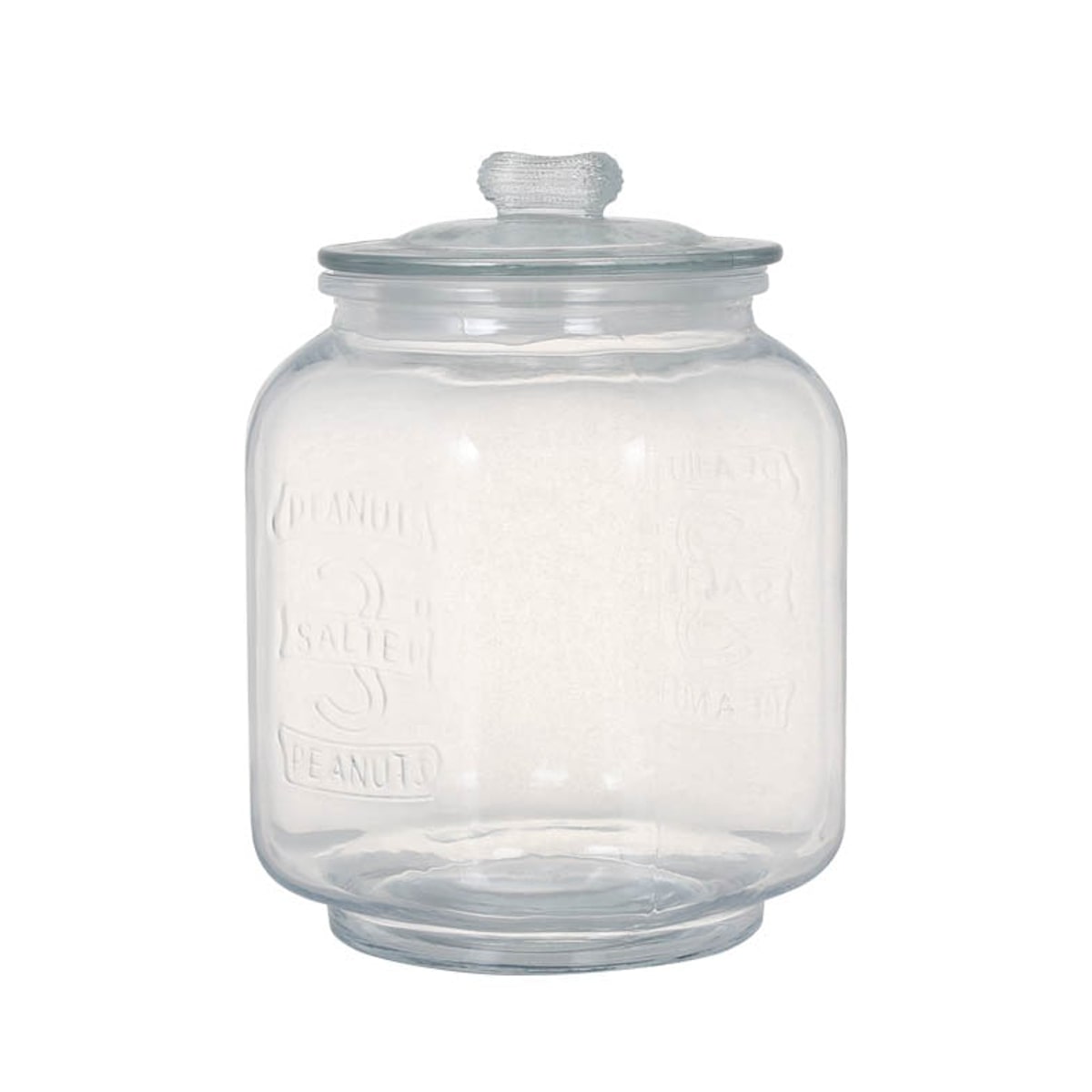 保存容器 ガラス ダルトン GLASS COOKIE JAR 3L クッキージャー （ DULTON キャニスター ガラス瓶 米びつ ガラスジャー 密閉 蓋付き ガラスポット ガラス容器 ストック ペットフード パスタ お米 保存 クリア ）