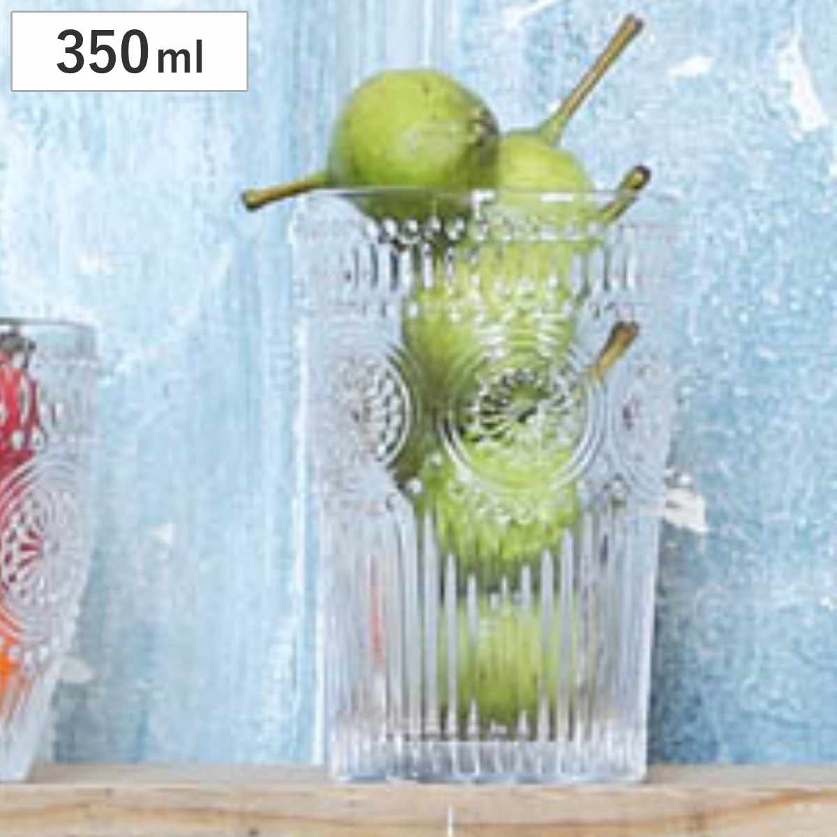 タンブラー 350ml ガラス マルグリット ダルトン DULTON （ コップ カップ グラス ビールグラス 食器 カットグラス ガラス食器 おしゃれ ）