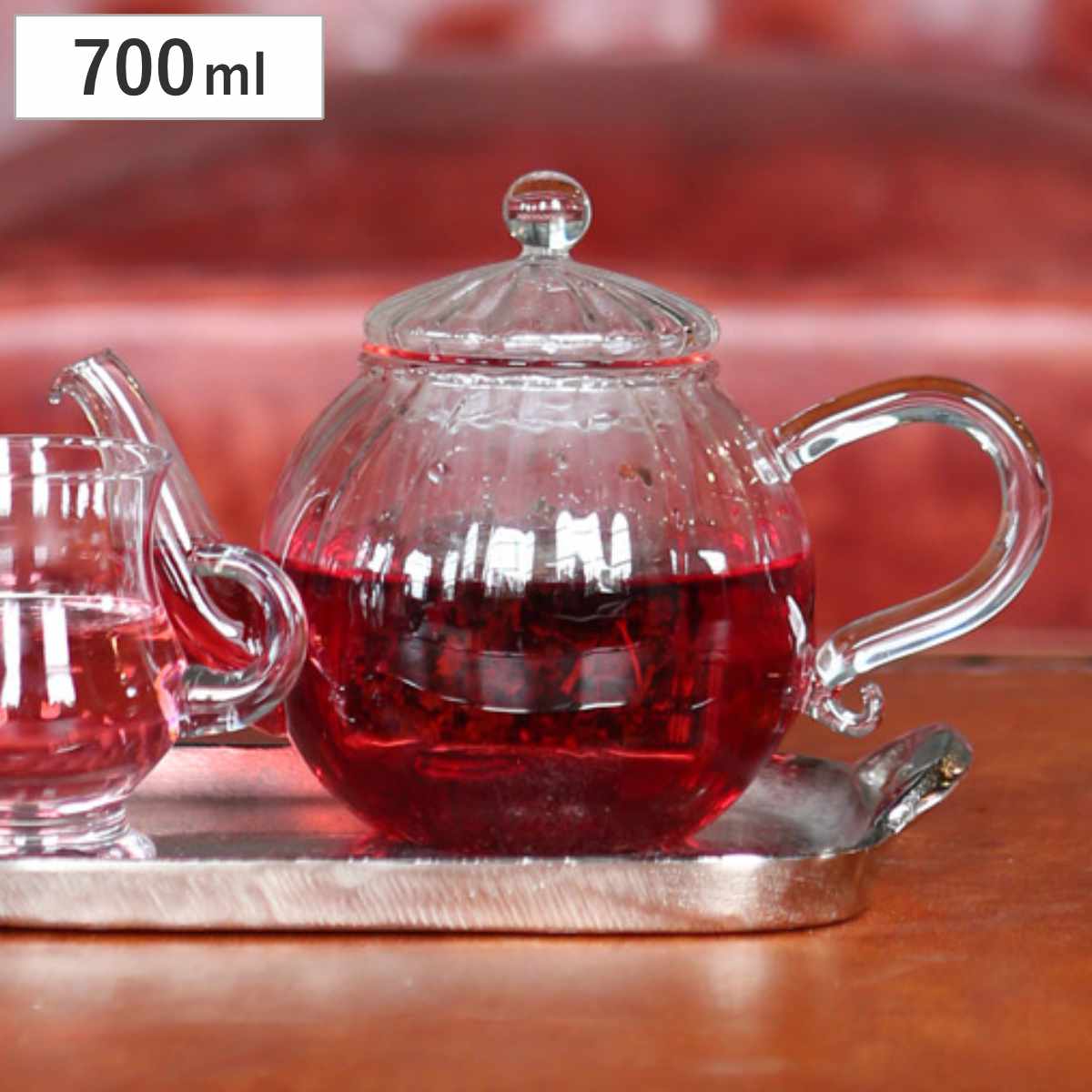 ティーポット 700ml 耐熱ガラス ミルリトン おしゃれ ダルトン DULTON （ 紅茶ポット 急須 ストレーナー付き 茶こし付き ガラスティーポット リーフティー 耐熱 ）