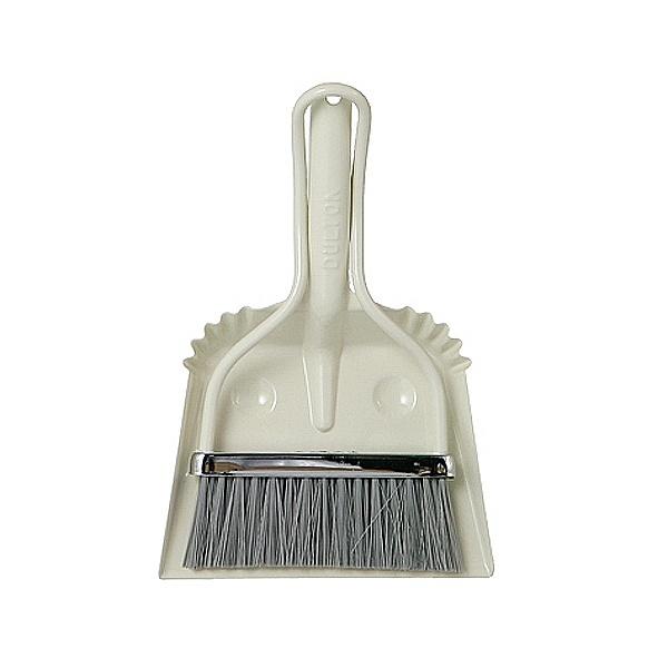 ほうき ちりとり セット ダルトン ベビースマイリー Sサイズ （ DULTON ホウキ チリトリ かわいい ミニ コンパクト 箒 ミニほうき 卓上 サッシ 清掃 用品 用具 ホーキ チリトリ 屋内 屋外 雑貨 ガーデニング アメリカン スチール製 ） 【アイボリー】