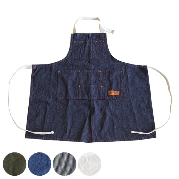 エプロン MW ワークエプロン ダルトン DULTON （ キッチンエプロン 台所エプロン カフェエプロン ワーキングエプロン デニム ポケット付き ホルターネック レディース メンズ ユニセックス 男女兼用 大人用 コットン ） 【 DENIM 】