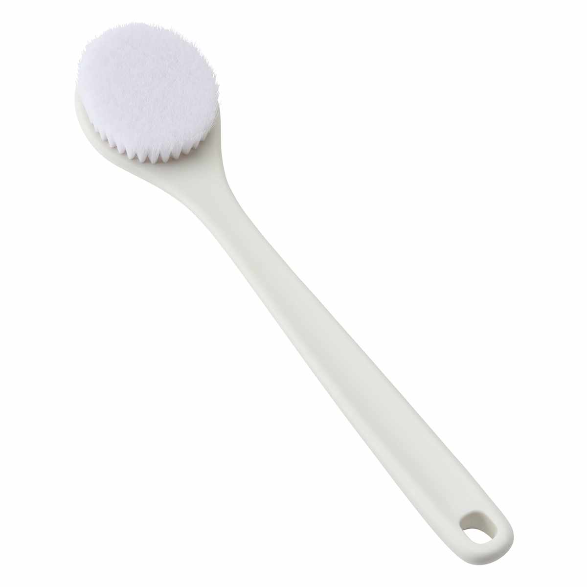 ボディブラシ やわらかめ MARNA マーナ （ 背中 ボディーブラシ 背中ケア やわらか 抗菌 体洗い 柔らかめ バス用品 背中ブラシ ボディタオル カーブ 抗菌剤入り きれいに暮らす。 おしゃれ ）