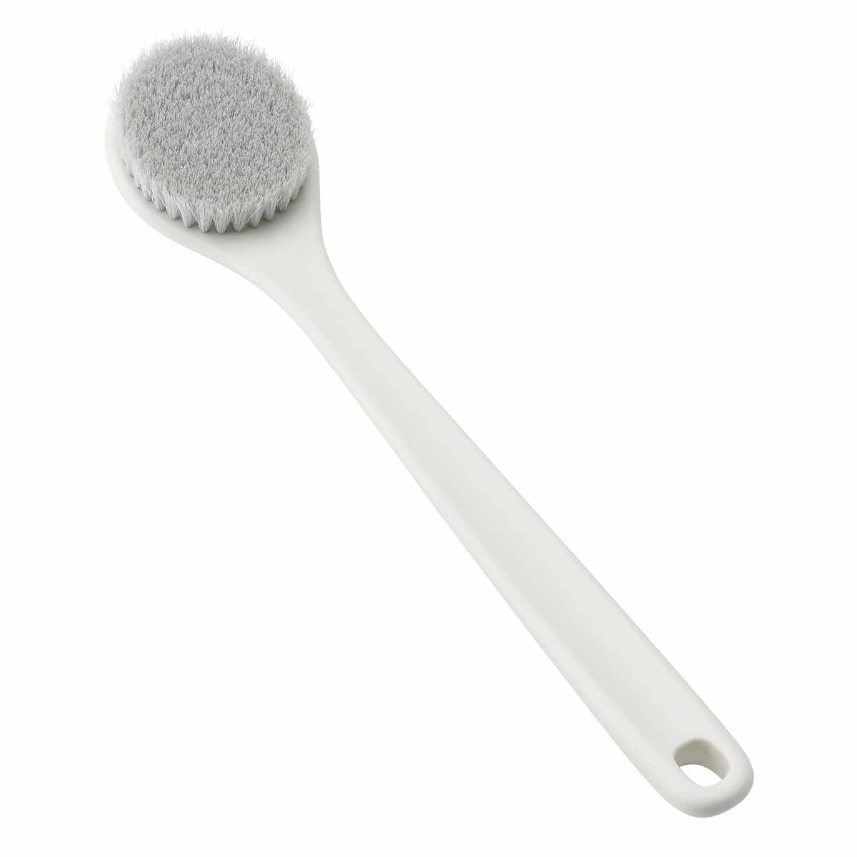 ボディブラシ かため MARNA マーナ （ 背中 ボディーブラシ 背中ケア 抗菌 体洗い バス用品 背中ブラシ ボディタオル 硬め カーブ 抗菌剤入り きれいに暮らす。 おしゃれ ）