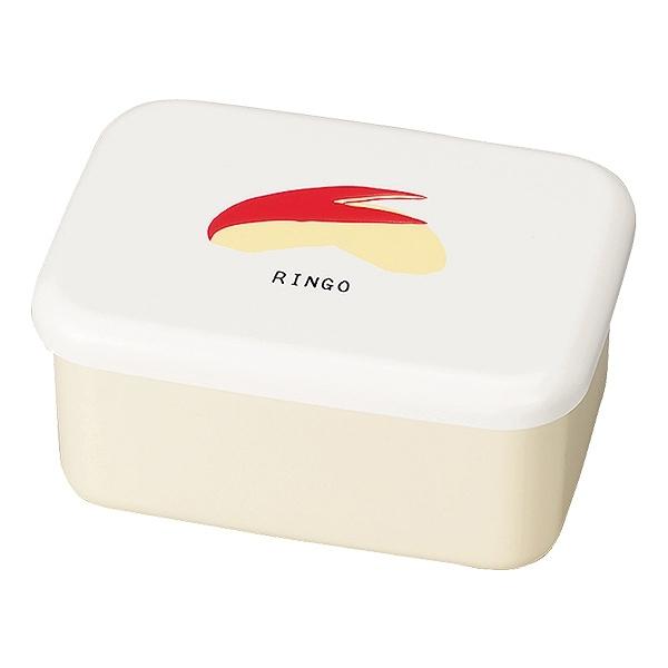 お弁当箱 １段 HAKOYA 長角一段弁当ミニ 500ml ランチボックス （ レンジ対応 食洗機対応 保冷剤付 弁当箱 日本製 ランチ ランチベルト付き 一段 ベジタブル 果物 フルーツ デザートケース ） 【 りんご 】