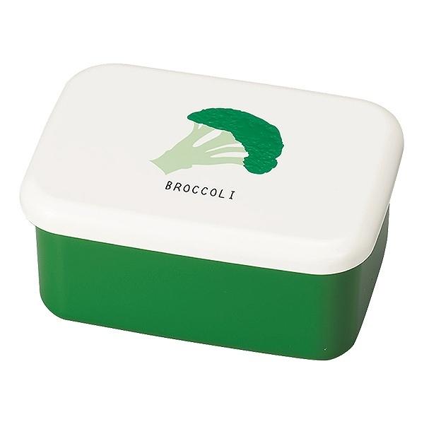 お弁当箱 １段 HAKOYA 長角一段弁当ミニ 500ml ランチボックス （ レンジ対応 食洗機対応 保冷剤付 弁当箱 日本製 ランチ ランチベルト付き 一段 ベジタブル 果物 フルーツ デザートケース ） 【 ブロッコリー 】
