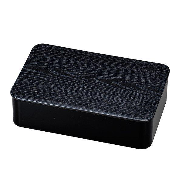 お弁当箱 1段 黒檀 800ml ランチボックス （ 弁当箱 レンジ対応 食洗機対応 木目調 和風 大容量 木目 日本製 電子レンジ対応 中子付き シンプル おしゃれ かっこいい 運動会 一段 ） 【 黒檀 】