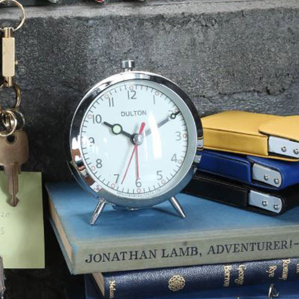 目覚まし時計 ダルトン DULTON アラームクロック ALARM CLOCK （ アナログ 時計 置時計 小型 インテリア 雑貨 クロック とけい おしゃれ アラーム ベル 電池式 卓上 ）