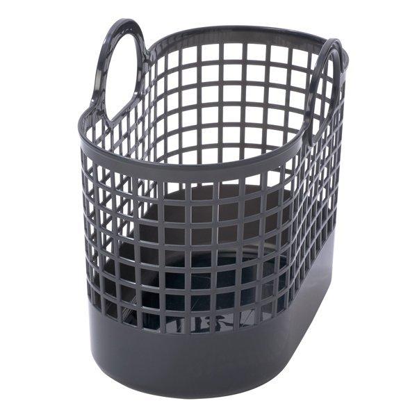 ランドリーバスケット タウンバスケットミニ LBB-16C バイオプラスチック配合 ホワイト （ 洗濯かご バスケット ランドリーバッグ ライクイット like-it 洗濯用品 洗濯 脱衣かご ランドリー 収納ボックス 収納用品 おもちゃ かご ） 【グレー】