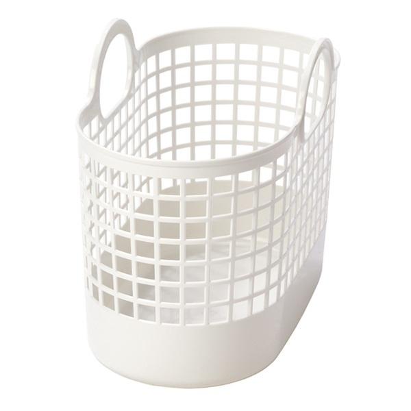 ランドリーバスケット タウンバスケットミニ LBB-16C バイオプラスチック配合 ホワイト （ 洗濯かご バスケット ランドリーバッグ ライクイット like-it 洗濯用品 洗濯 脱衣かご ランドリー 収納ボックス 収納用品 おもちゃ かご ） 【ホワイト】