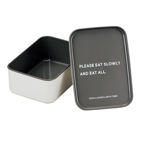 お弁当箱 1段 メッセージランチ HAKOYA 870ml リバーシブル蓋 （ 弁当箱 ランチボックス レンジ対応 食洗機対応 一段 レンジOK 食洗機OK 一段弁当箱 はこや ハコヤ おしゃれ シンプル シール蓋付き 日本製 ） 【 SUMIKURO 】